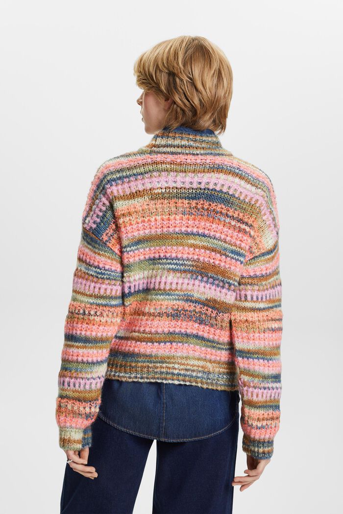 Gestreifter Pullover aus Wollmix
