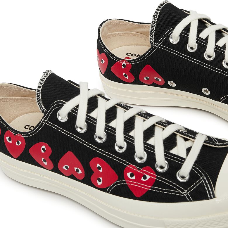 Comme des Garcons Play Multi Heart Chuck Taylor All Star '70 Low Black