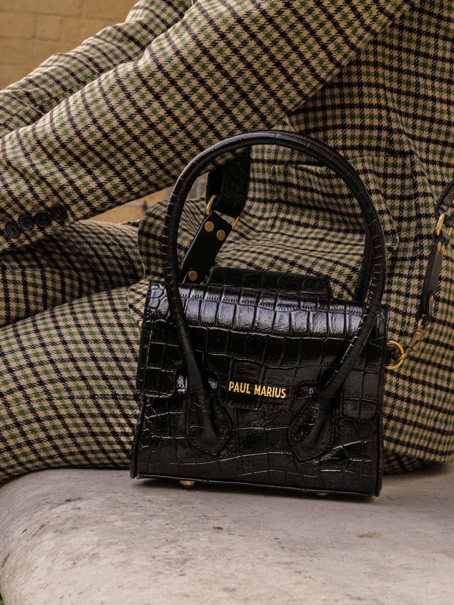 Colette XS Alligator - Noir de Jais