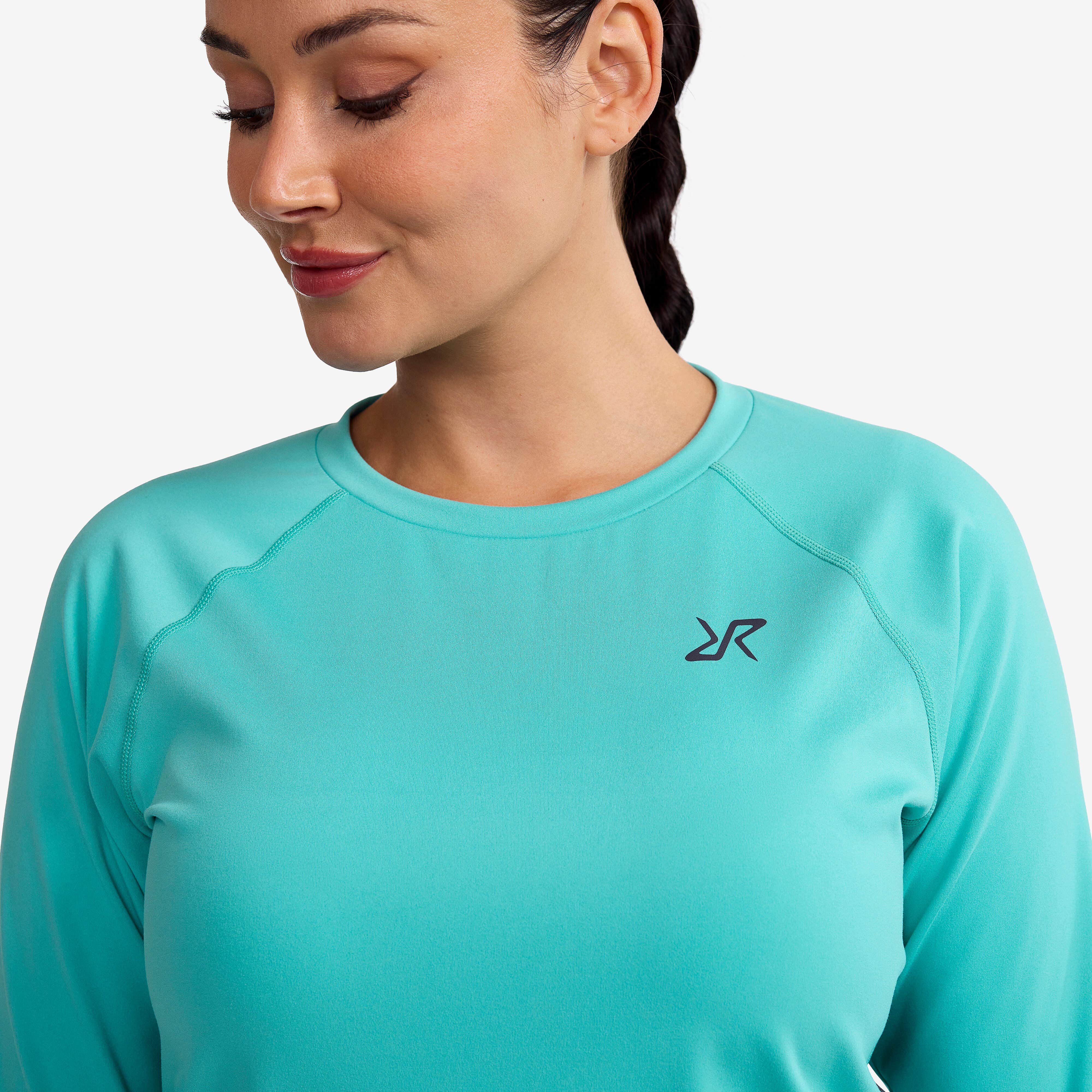 Prep Crew Neck Top Femme Porcelain