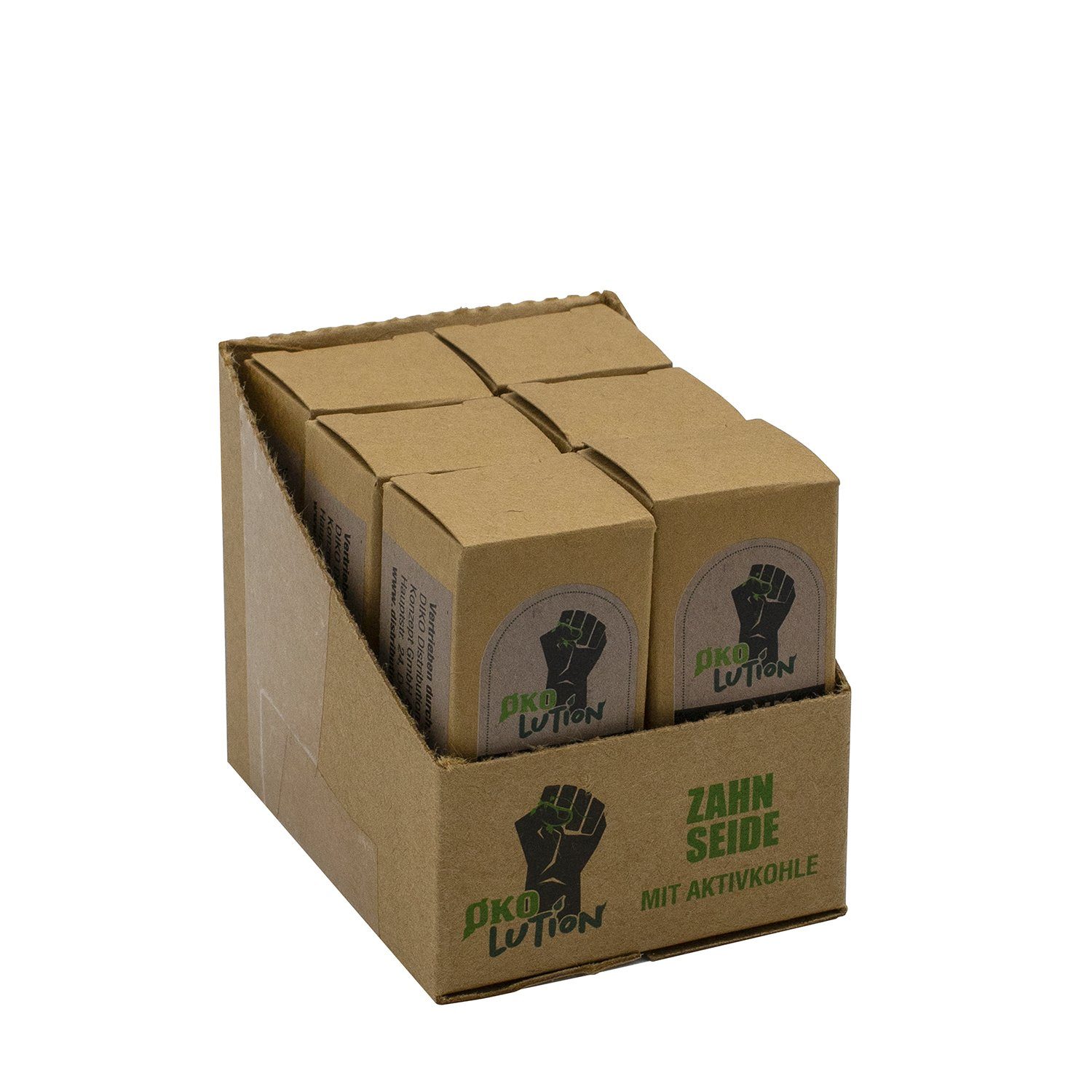Ökolution Zahnseide Ökolution Premium Zahnseide, 30 Meter Länge, Aktivkohle, (1-St)