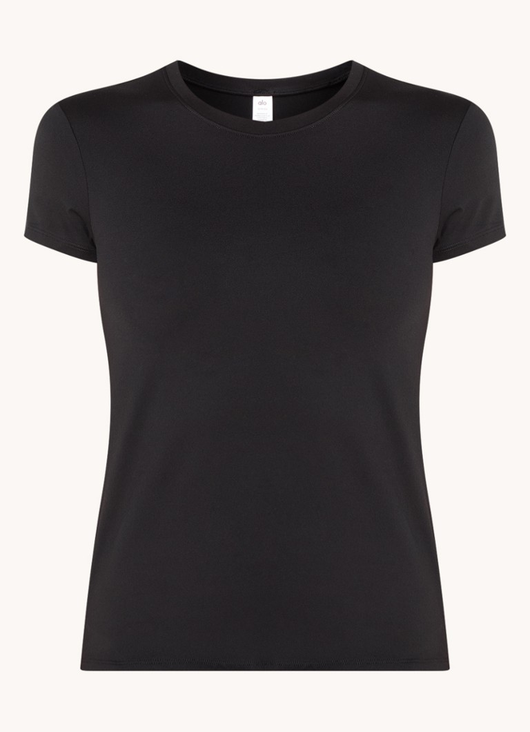 Camiseta de treino Alo Yoga Finesse com logotipo