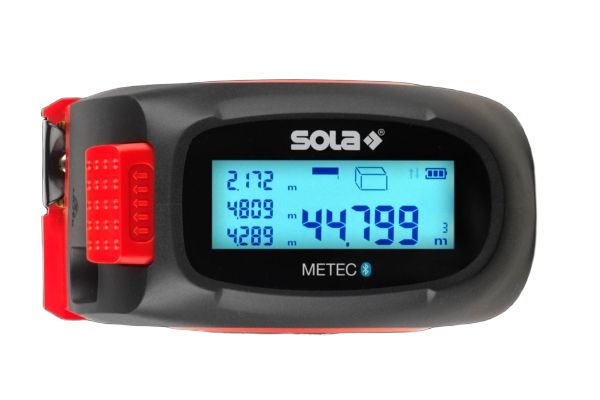 Digitálny zvinovací meter Sola 71510201 METEC s laserovým meračom vzdialenosti