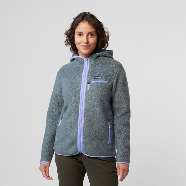 W' S RETRO PILE HOODY Damen - Fleecejacke