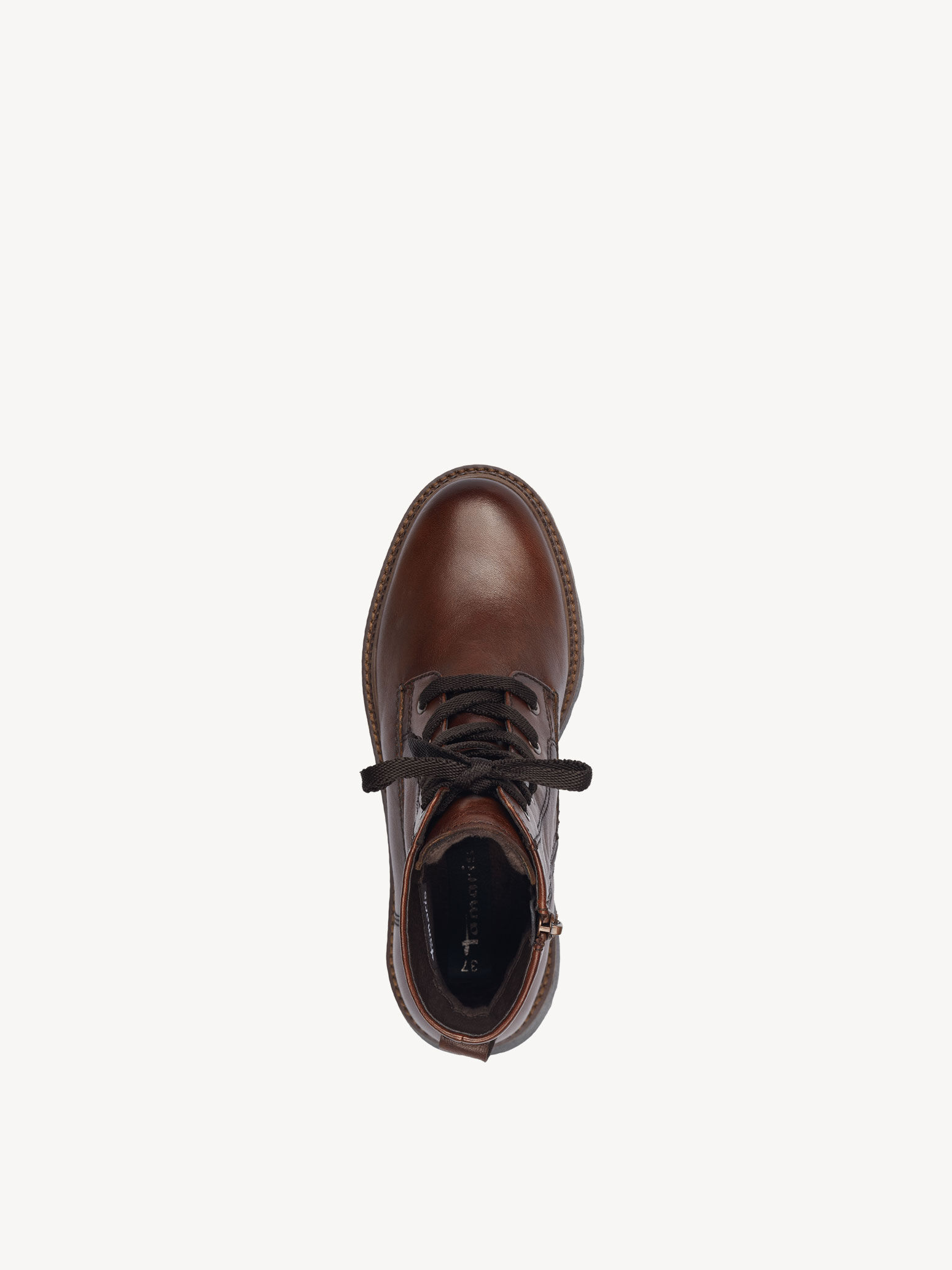 Bottine en cuir - marron