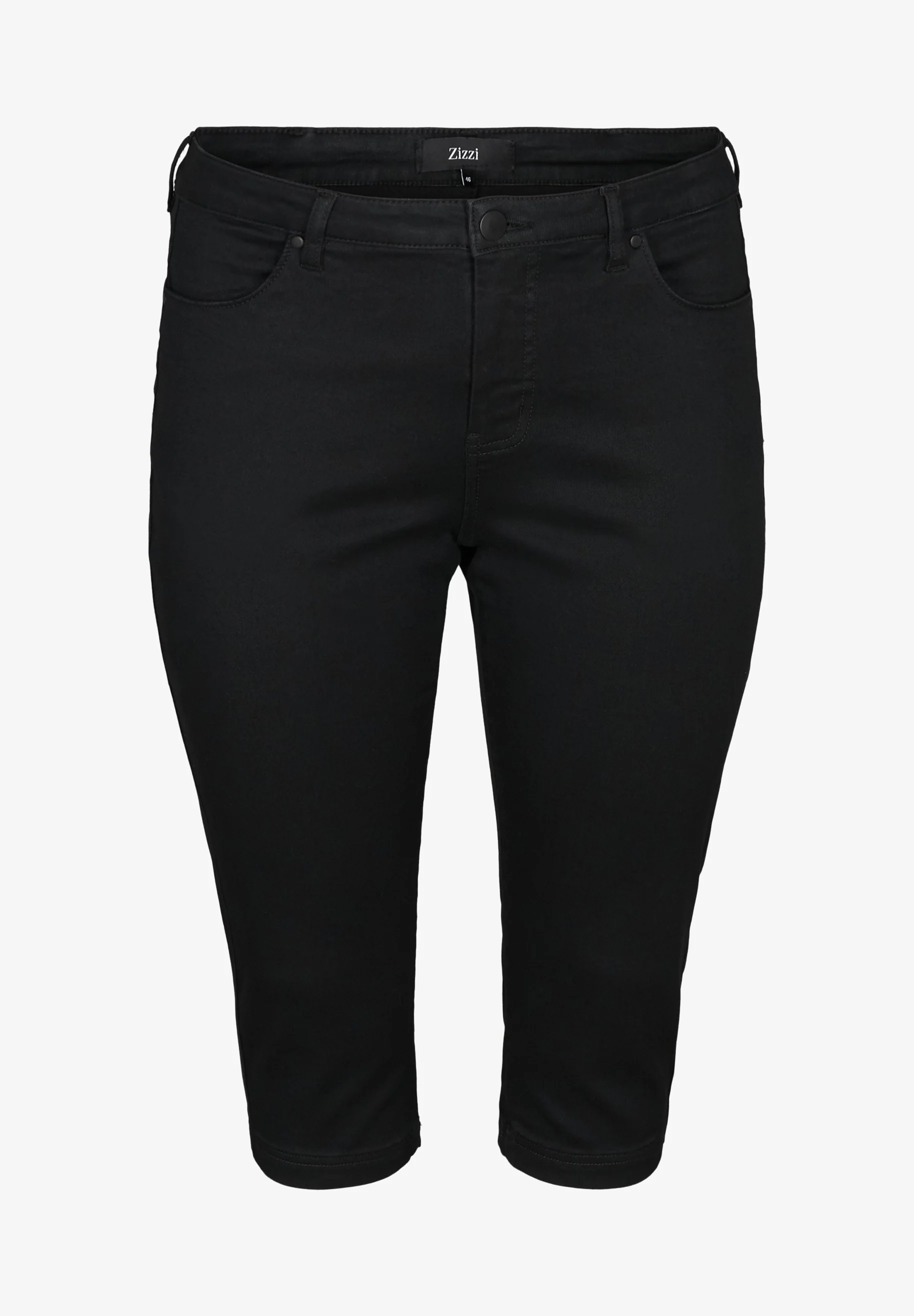 Zizzi AMY CAPRI DE CINTURA ALTA CON SUPER - Shorts vaqueros