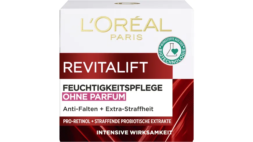 L'Oréal Paris Gesichtscreme Revitalift Feuchtigkeitspflege ohne Prafum 50 ml