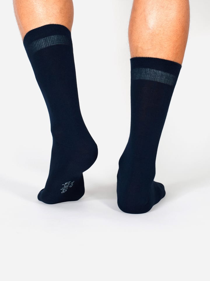 Erlich Textil  Socken 3er Pack MAXI in mitternachtblau günstig kaufen 35-38
