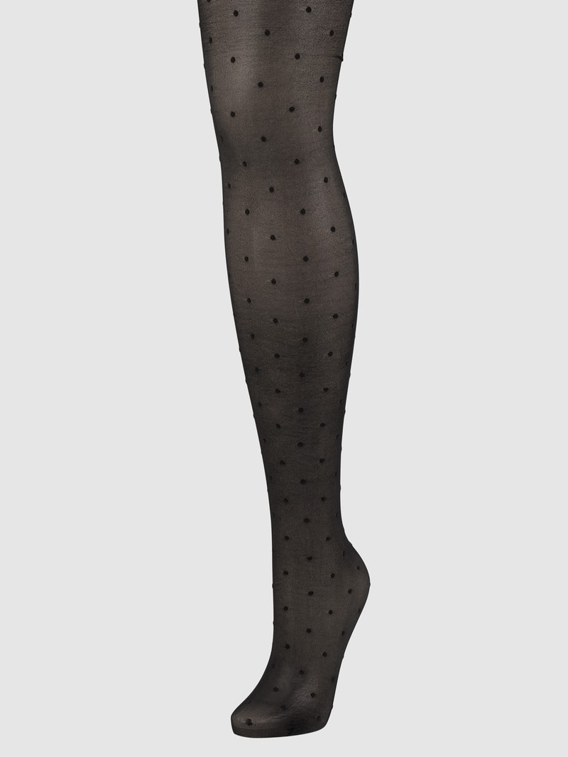 Strumpfhose mit Punktmuster - 15 DEN Modell Dot in schwarz