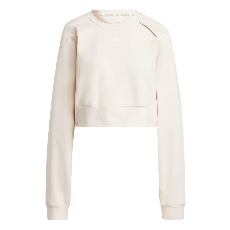 adidas Power AEROREADY Crop Cover-Up Sweatshirt Langarmshirt Damen