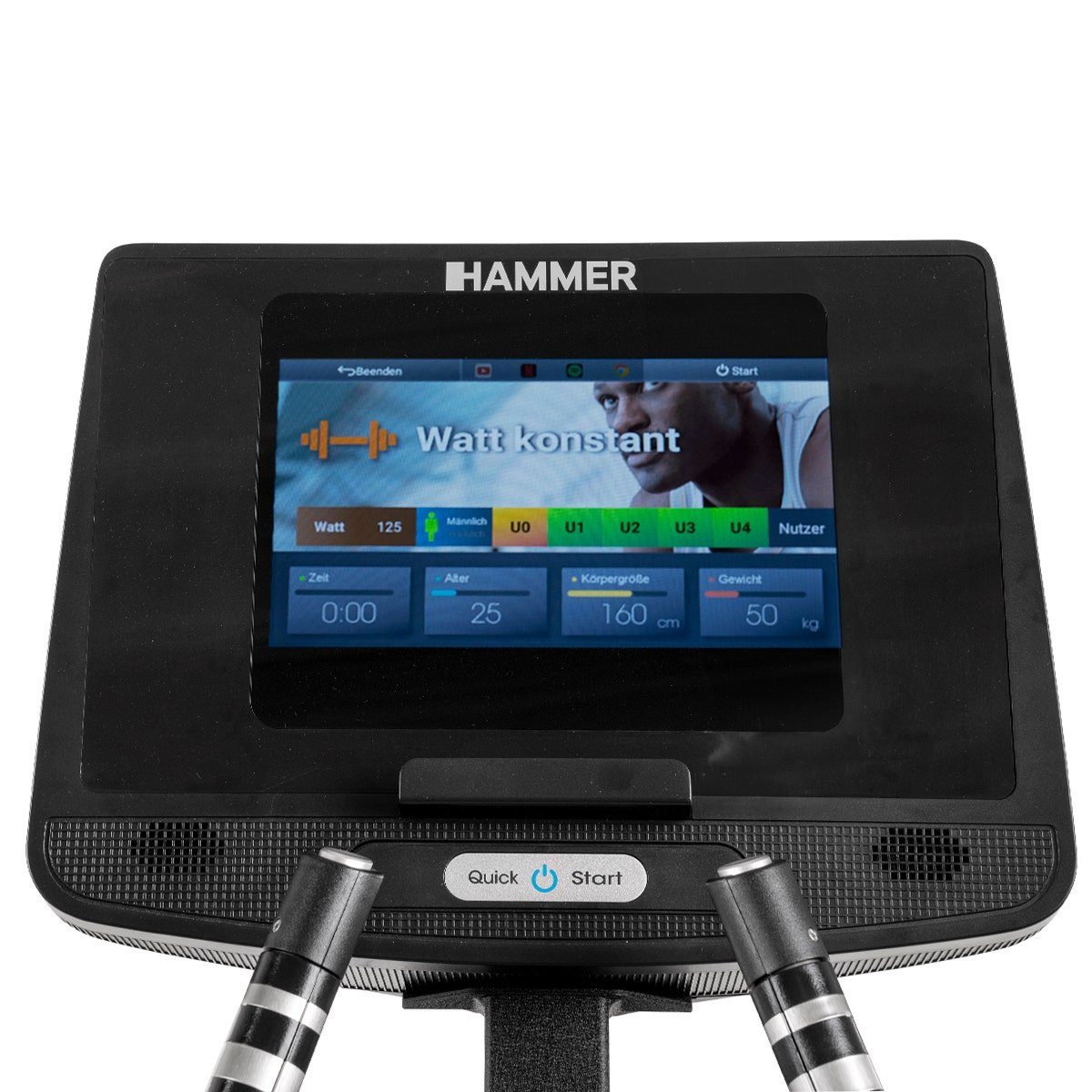 Hammer Crosstrainer Ellipsentrainer Fly RX ´23, 33 Programme, Kinomap