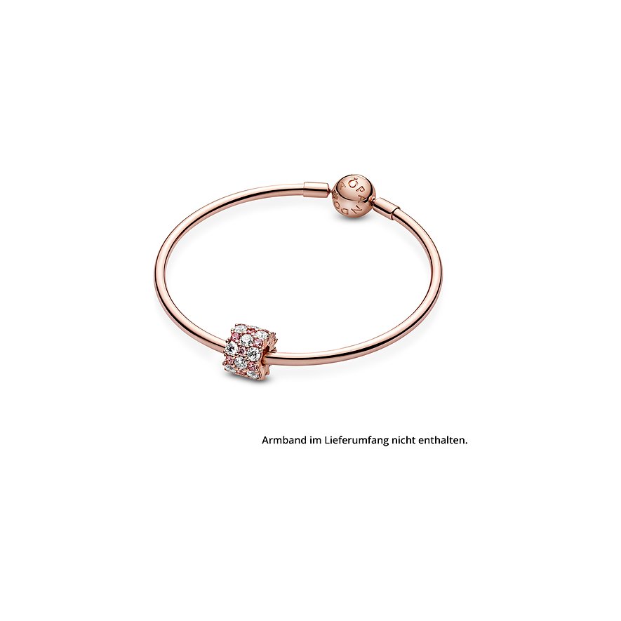 Pandora Charm Timeless Rosafarbenes und Klares Funkelndes