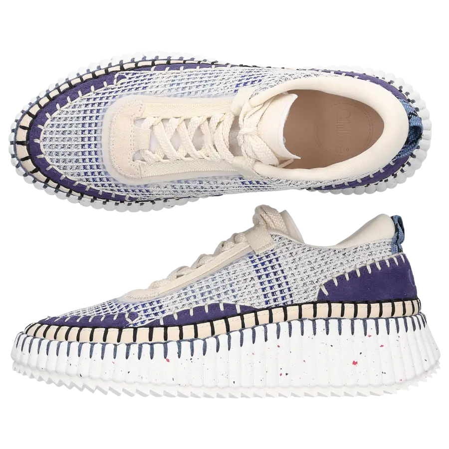 Chloé - Sneaker low NAMA Baumwolle - weiß