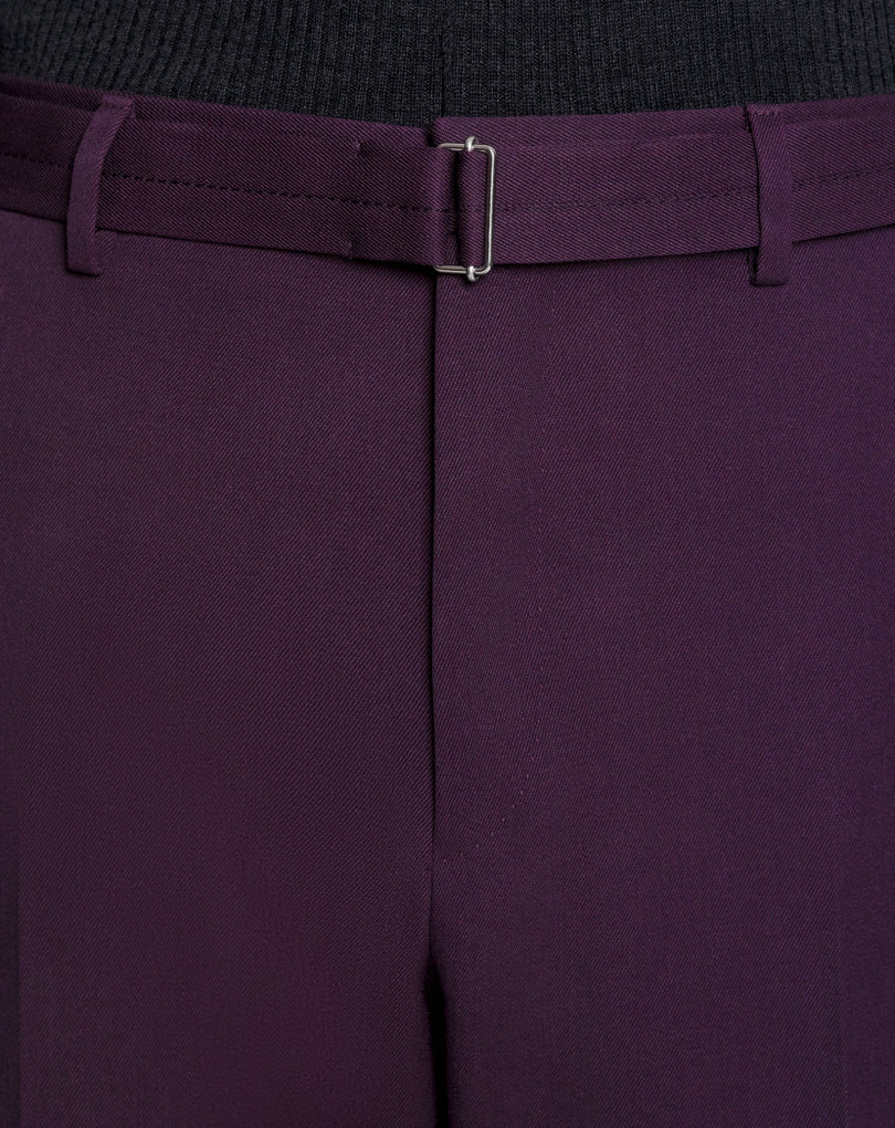 PANTALON DROIT FENDU