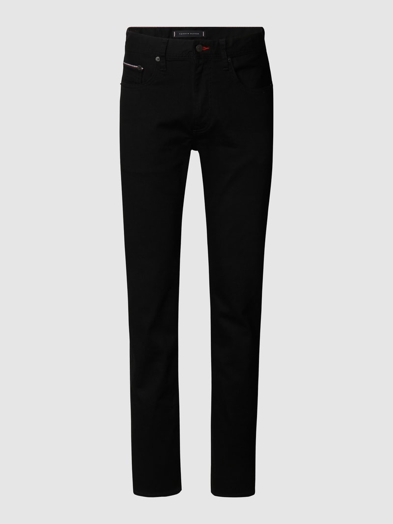 Straight Fit Jeans mit Stretch-Anteil Modell 'Denton in schwarz