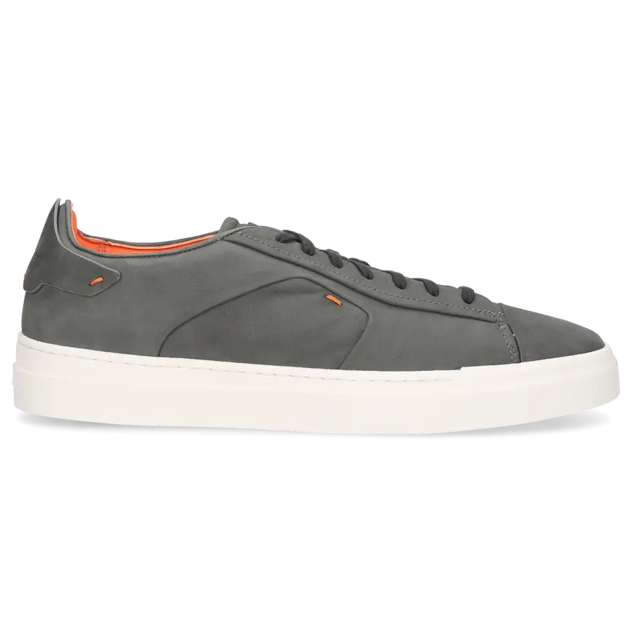 Santoni - Sneaker low DARTS Nubukleder - grün