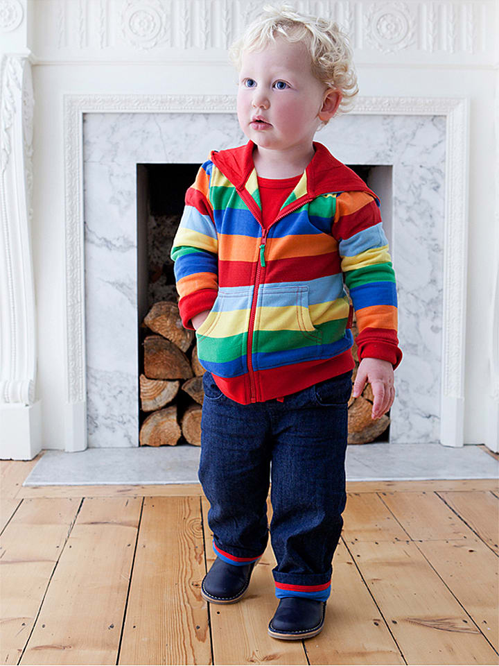 Toby Tiger Sweatjacke in Rot/ Bunt günstig kaufen