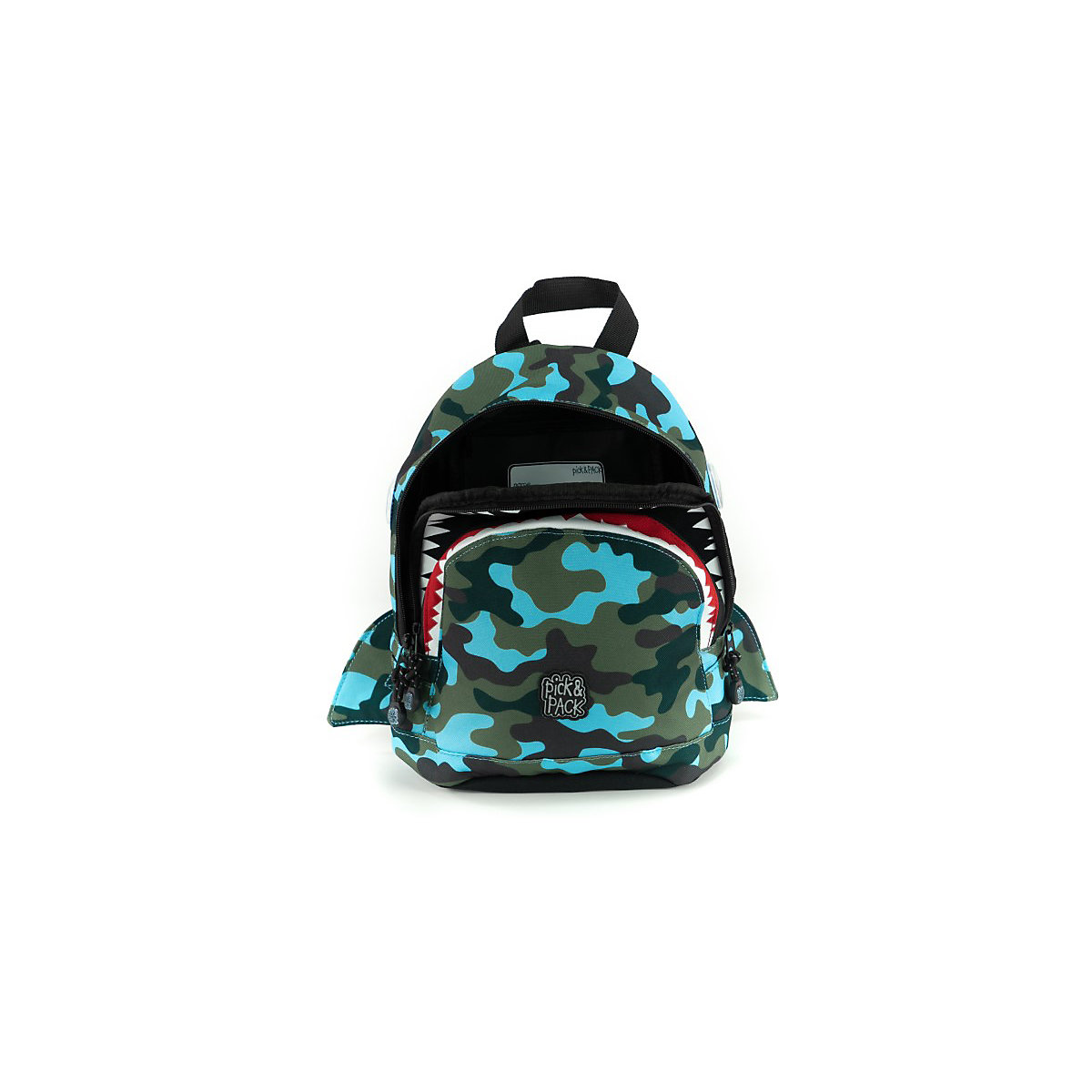 Kinderrucksack S Shark Shape Camou Light Blue