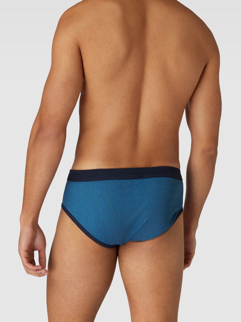 Slip mit elastischem Bund in blau