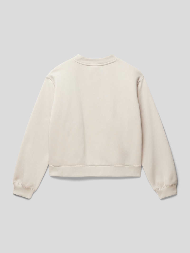 Sweatshirt mit Label-Print in sand