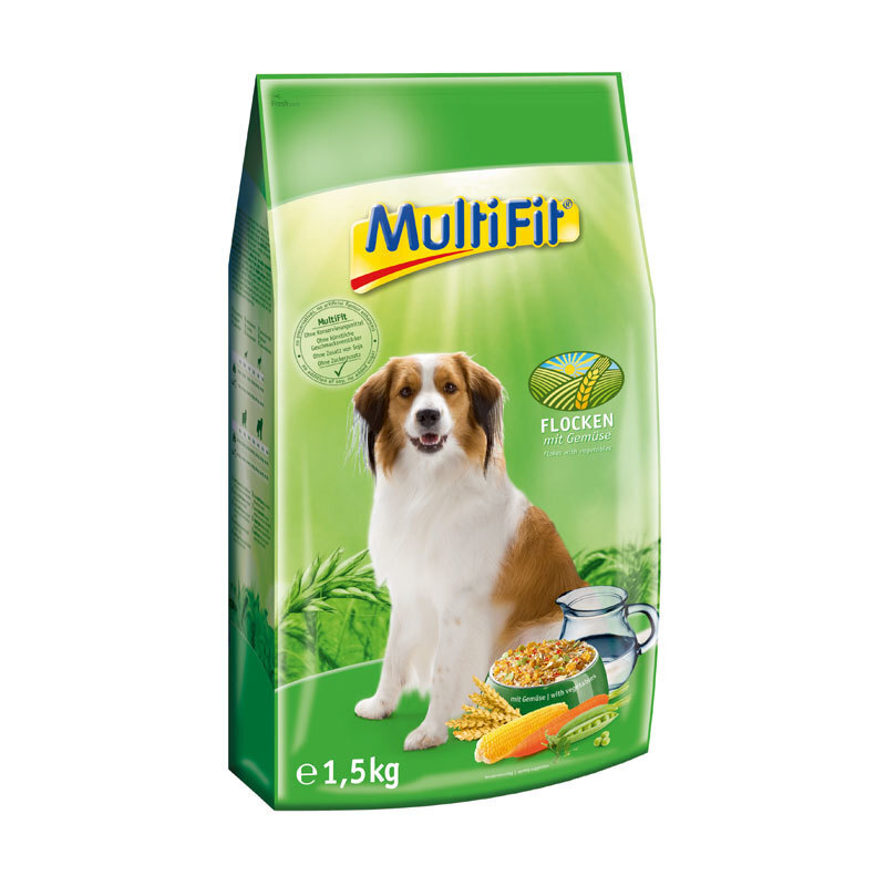 MultiFit Hundetrockenfutter MultiFit Hund Flockenfutter 1,5 kg