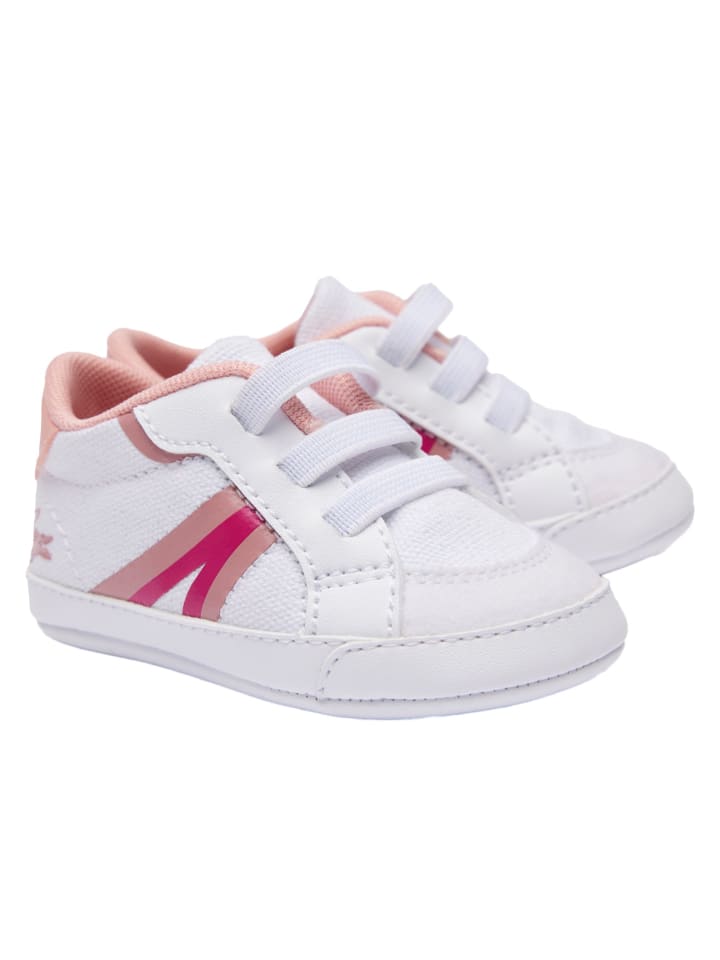 Lacoste Krabbelschuhe in Weiß/Pink günstig kaufen