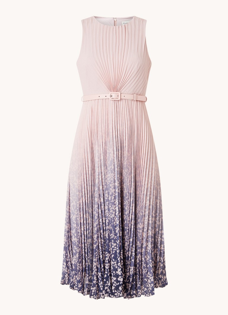 Vestido midi plisado tie-dye Simara de Phase Eight Petite