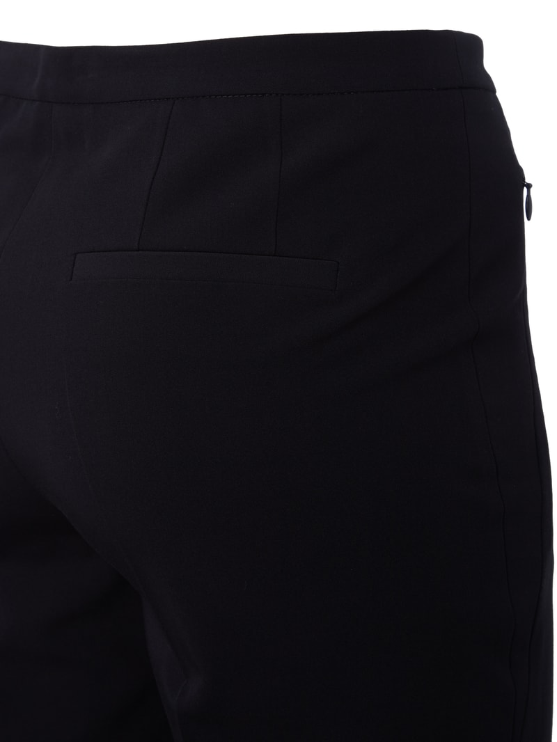 Stoffhose mit Bügelfalten in marineblau
