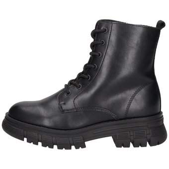 Tom Tailor Schnür Boots in schwarz
