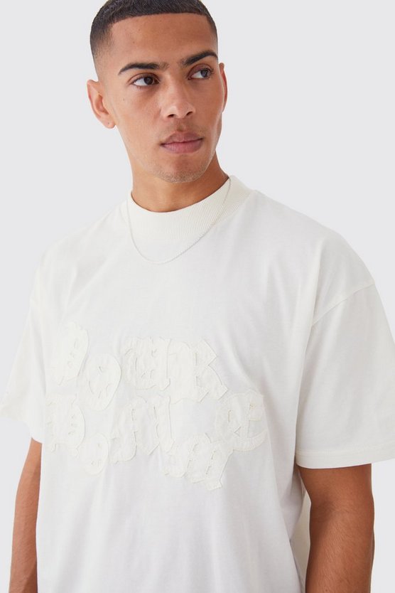 Oversized Raw Applique T-shirt
