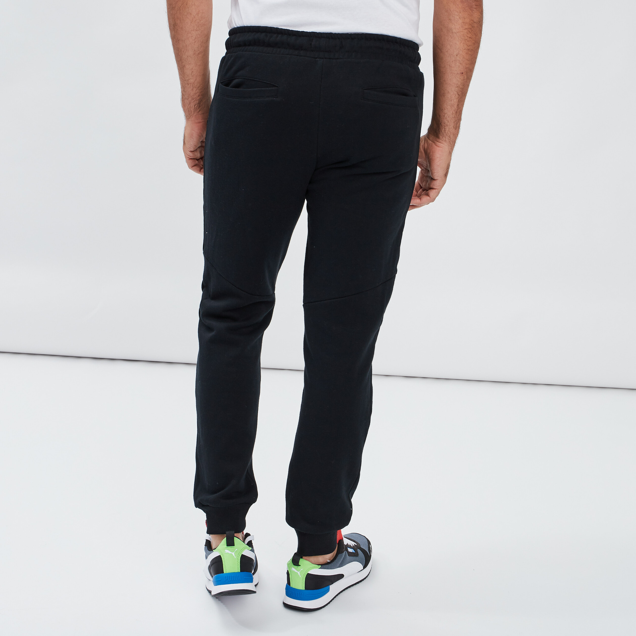 Pantalon jogging droit noir homme | La Halle