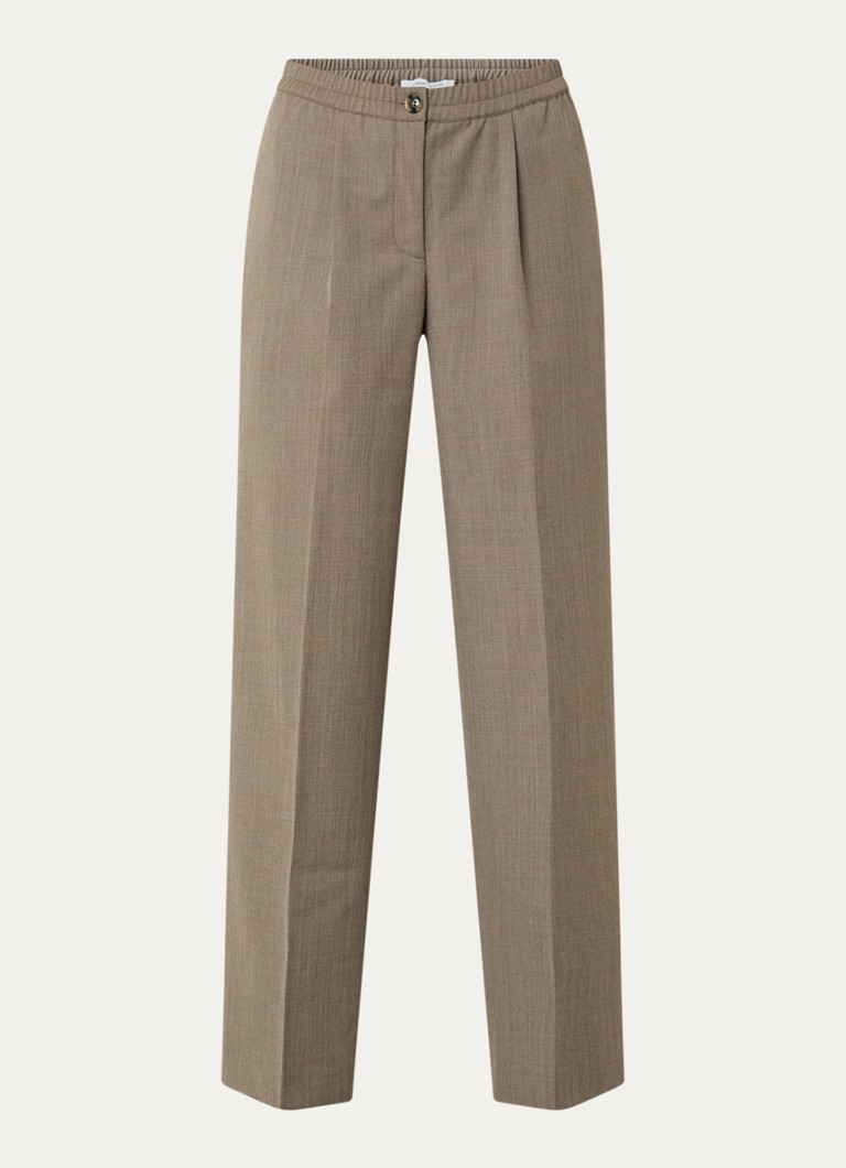 SAMSØE Pantaloni SAMSØE Satove cu talie înaltă, croială lejeră, cu buzunare laterale