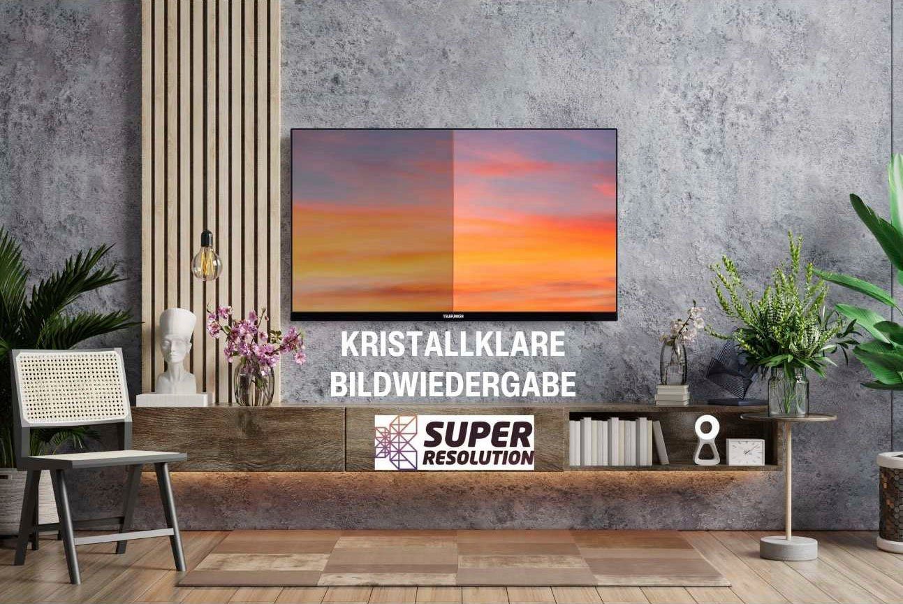 Telefunken D65V950M2CWH LED-Fernseher (164 cm/65 Zoll, 4K Ultra HD, Smart-TV, Dolby Atmos,USB-Recording,Google Assistent,Android-TV)
