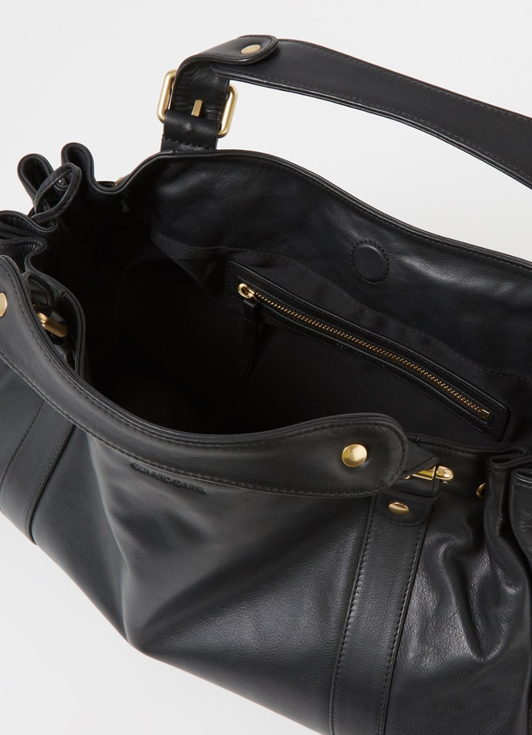 Geantă de mână Gerard Darel 24H din piele cu detalii din piele de vițel