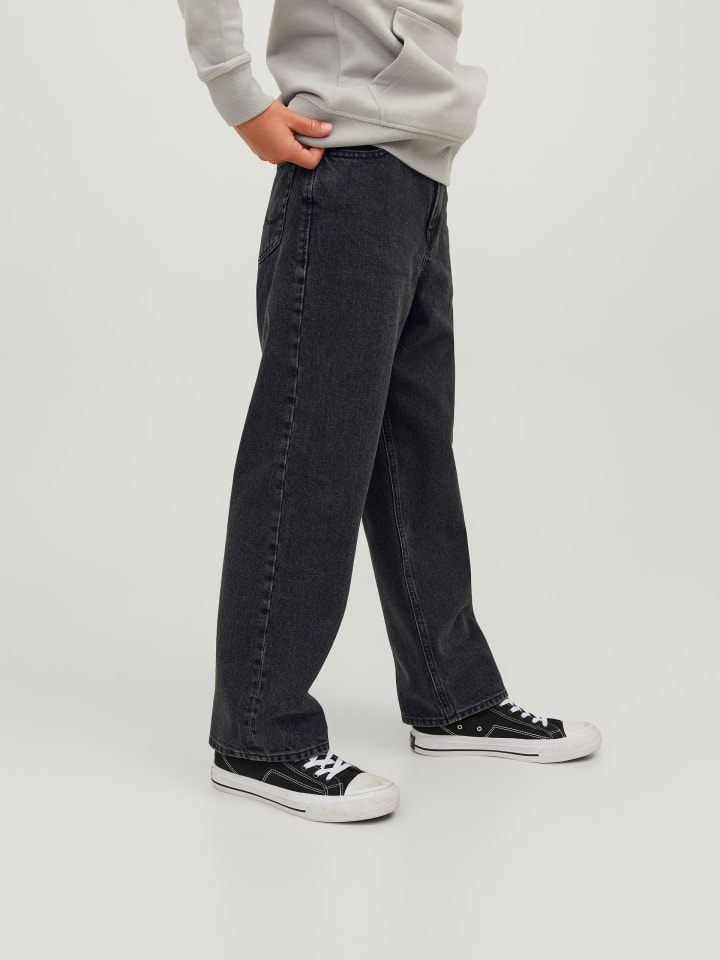 JACK & JONES Junior Jeans Baggy Fit JJIALEX JJORIGINAL MF 823 JNR in black denim günstig kaufen