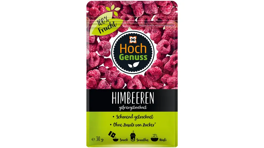 Hochgenuss Himbeeren gefriergetrocknet 30 g