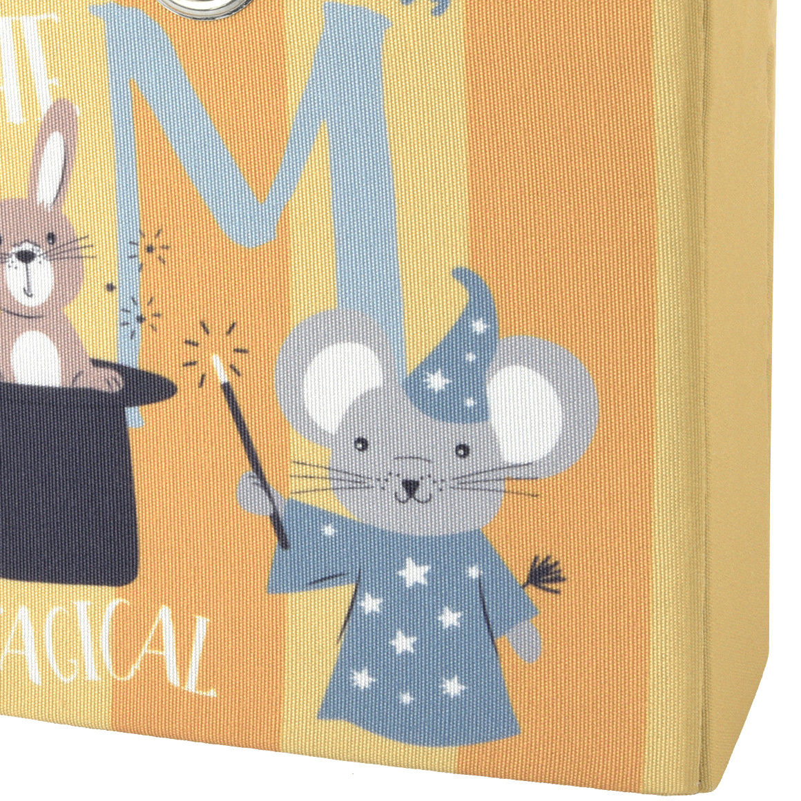 Kleine Aufbewahrungsbox mit Zirkus-Motiv
