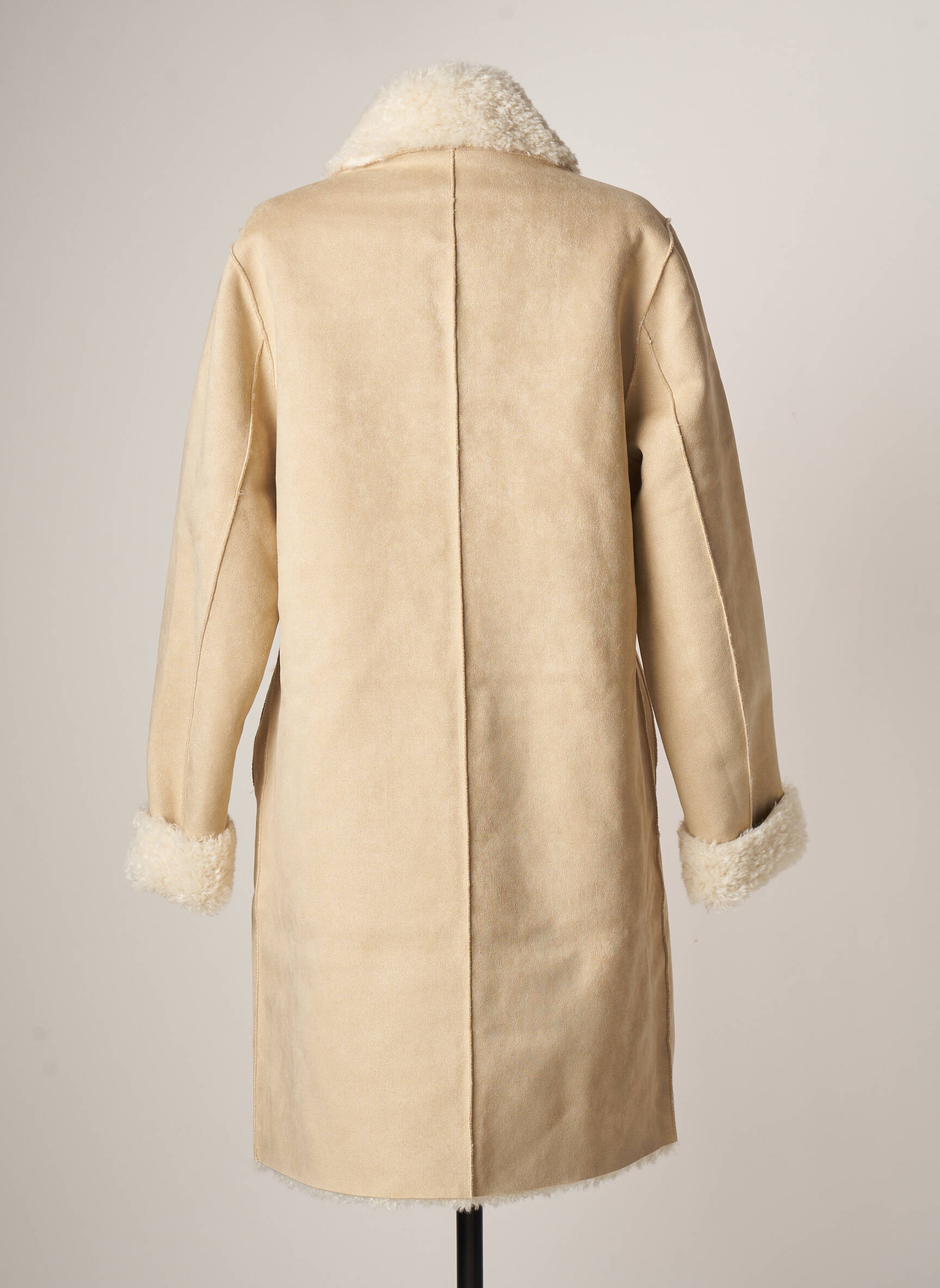 K Design Manteaux Longs Femme couleur beige