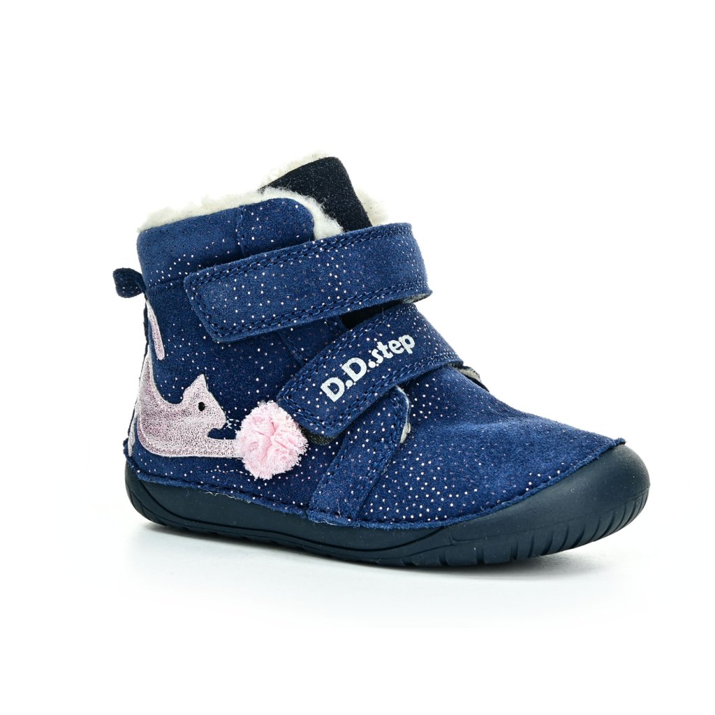 D.D.Step W070-42110 Bermuda Blue Winterbarfußschuhe