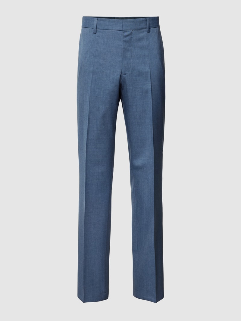 Chino mit Bundfalten Modell 'Lennon' in blau