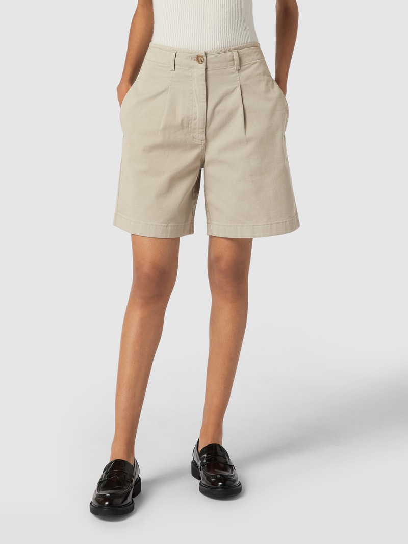 Bermudas mit Eingrifftaschen in taupe