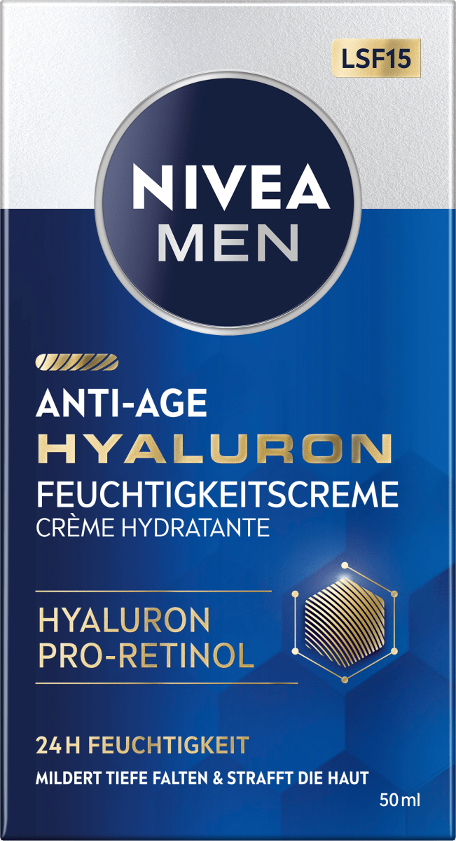 Anti Aging Gesichtscreme Hyaluron, 50 ml