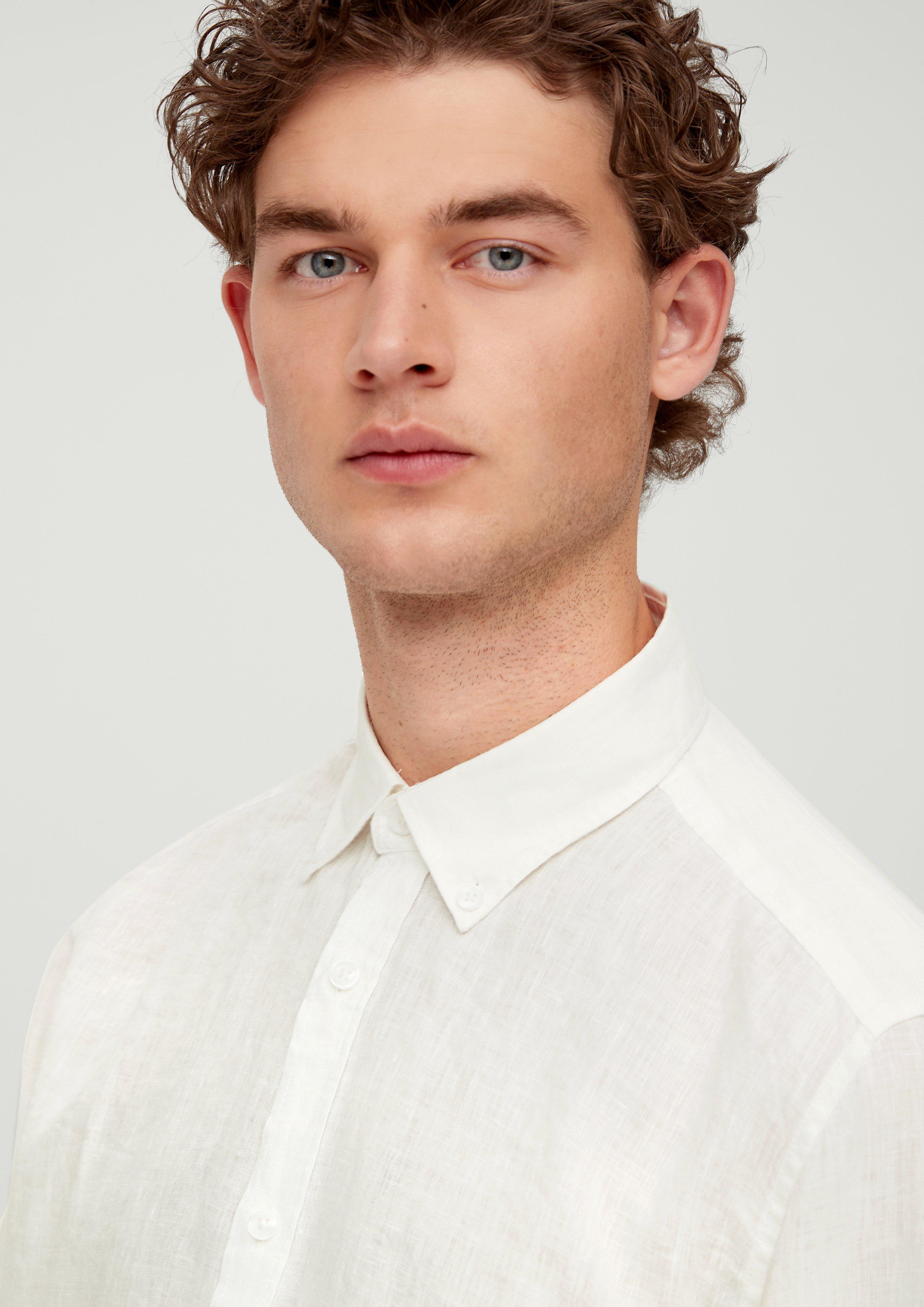 Leinenhemd mit Button-Down-Kragen  2127510-0120