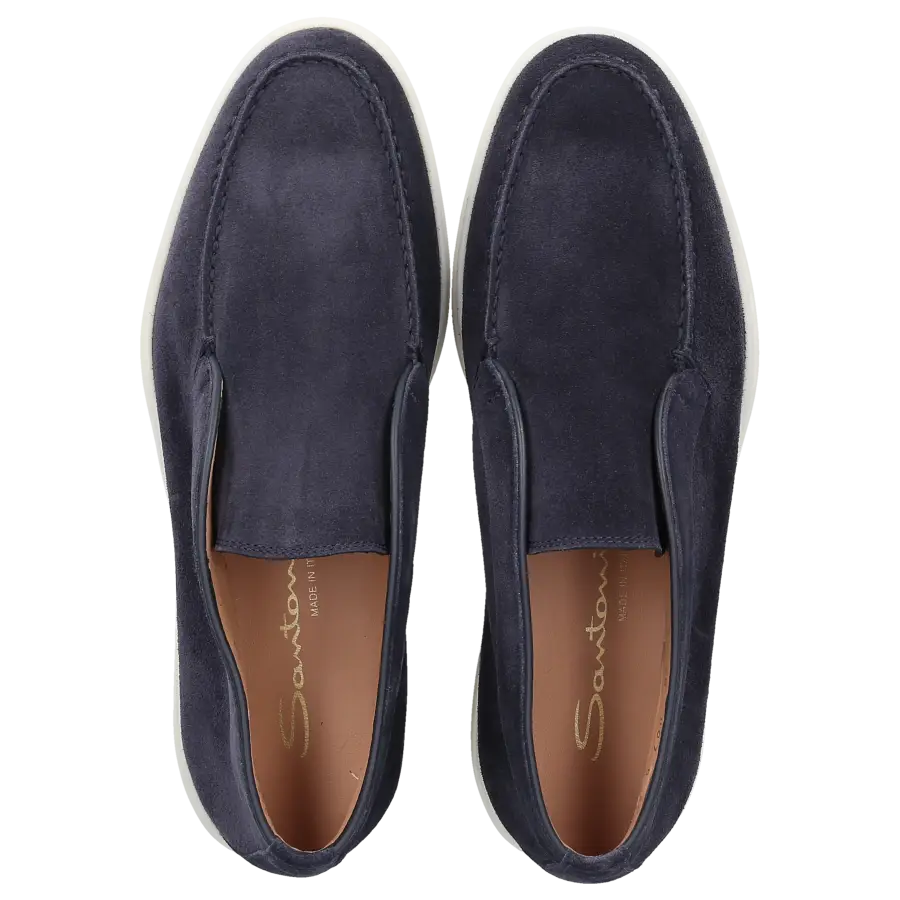 Santoni - Stiefeletten DESERT BOOT Veloursleder - blau