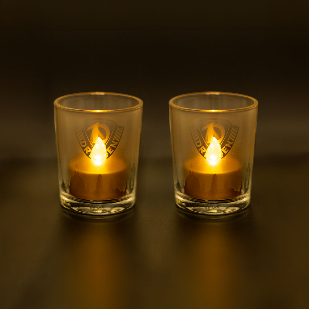 Glas-Windlicht SKYLINE (2er Set)