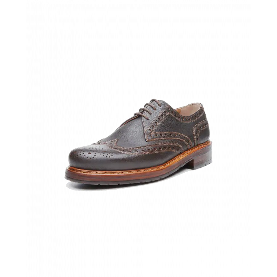 Heinrich Dinkelacker - Businessschuhe Derby RIO FULL-BROGUE W Büffelleder - braun