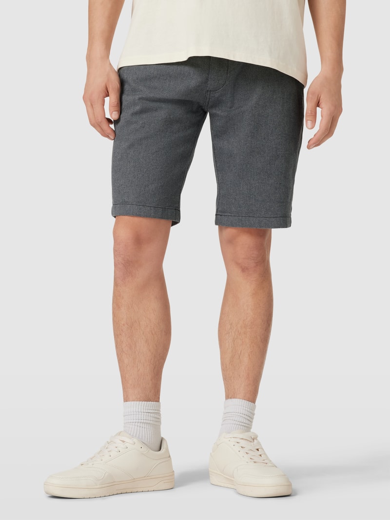 Bermudas mit Stoffgürtel Modell 'NEBRASKA' in anthrazit
