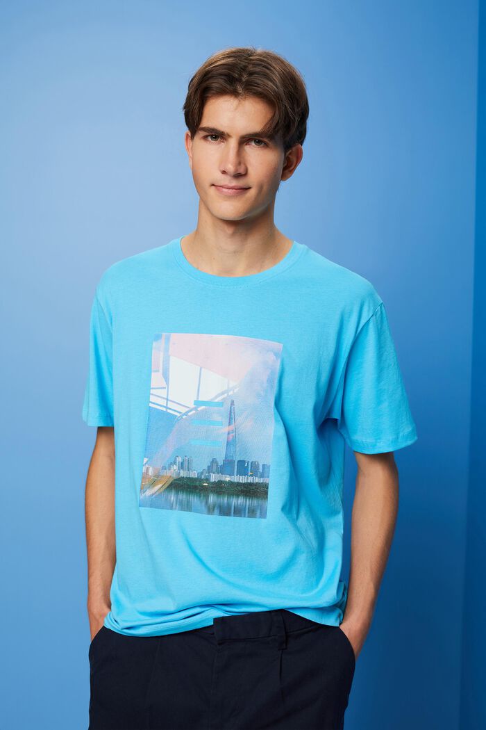 Baumwoll-T-Shirt mit Print