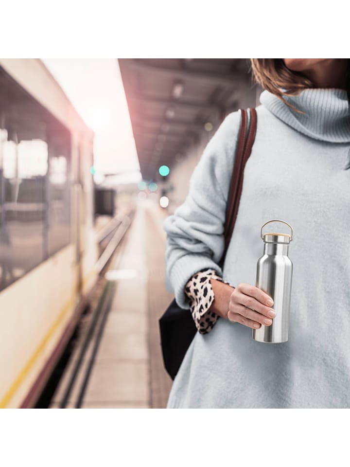 APS Isolierflasche in Silber Ø 7,5 cm, H: 29,5 cm  günstig kaufen onesize