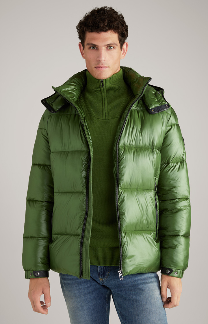 Steppjacke Ambro mit Kapuze in Hellgrün